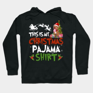 Pitpull this is my Christmas pajama shirt - funny Christmas pajama shirt gift Pitpull dog lover - Pitpull with Santa hat Christmas shirt Hoodie